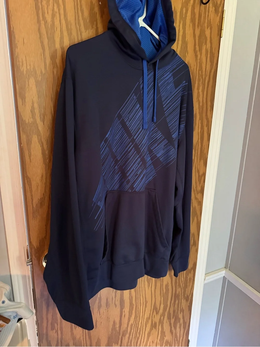 Nike Navy and Royal Blue Pullover Hoodie